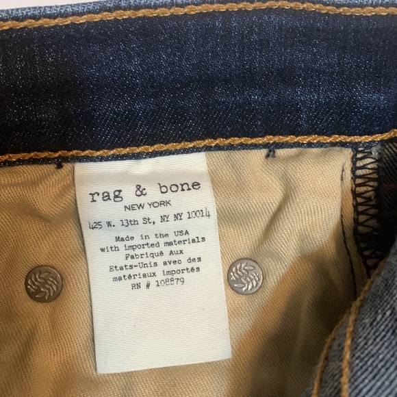 Rag & Bone Stevie Ankle Tie Capri Jeans in Paz - Picture 7 of 8